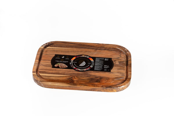 TABLA CHURRASCO PREMIUM MADERA TECA STOLF 40X28X2,4 CM
