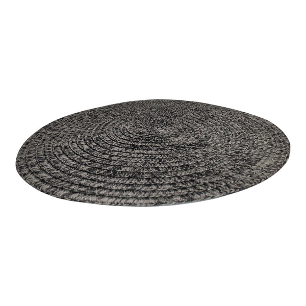 INDIVIDUAL REDONDO GRIS 38CM MULTIMENAJE