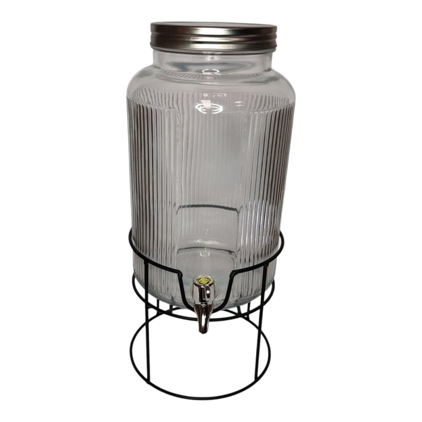 DISPENSADOR DE AGUA VIDRIO CON BASE 5 LT MULTIMENAJE