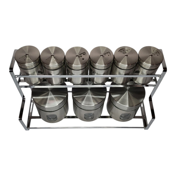 ESPECIERO INOX. 9 PZAS. MULTIMENAJE