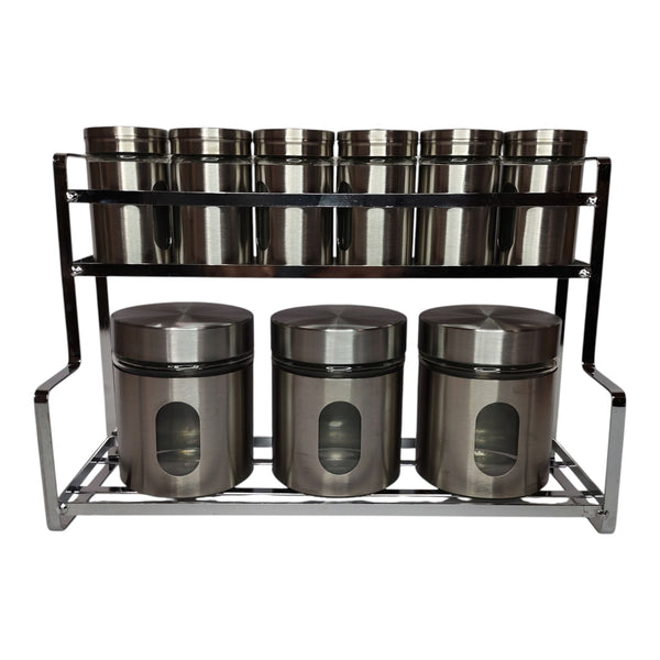 ESPECIERO INOX. 9 PZAS. MULTIMENAJE