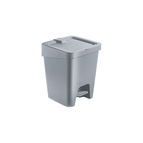 BASURERO CON PEDAL GRIS 15LT UZ