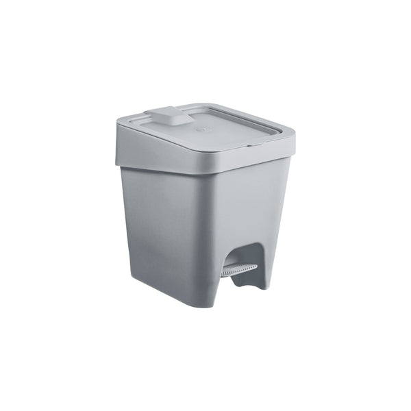 BASURERO CON PEDAL GRIS 8LT UZ