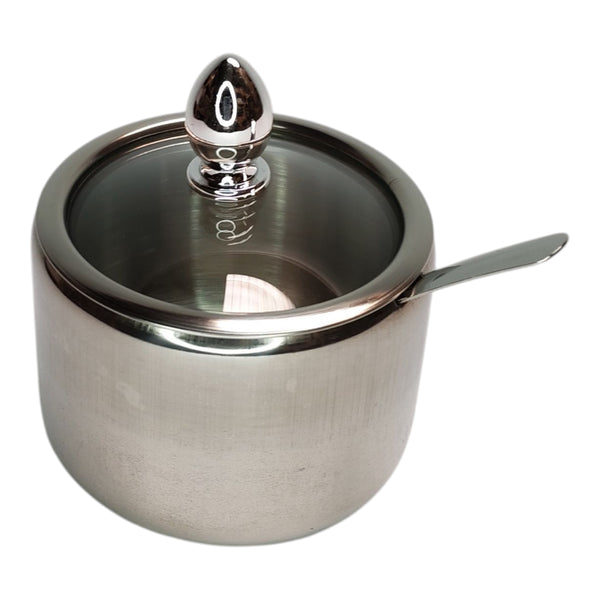 AZUCARERO INOX. CON CUCHARA 8CM MULTIMENAJE