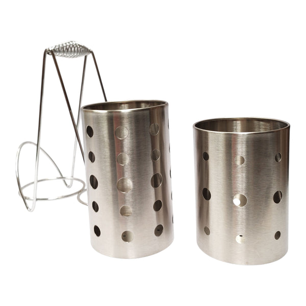 PORTA SERVICIOS INOX. DOS DEPOSITOS 18X6X28 MULTIMENAJE