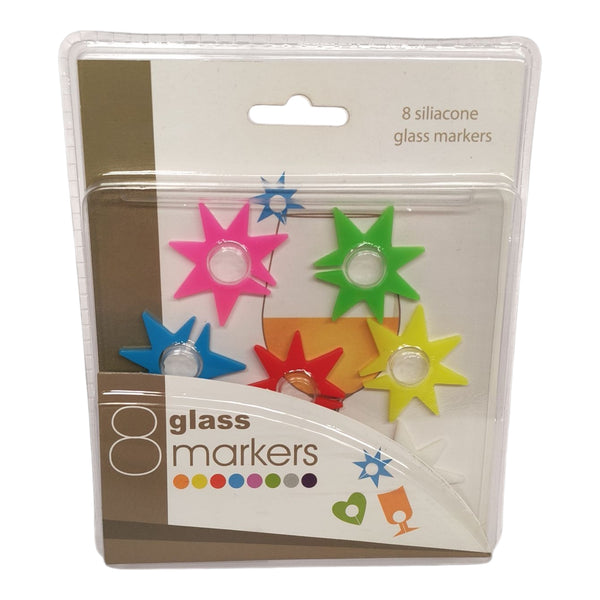 MARCADORES DE COPAS Y VASOS MULTIMENAJE 8 PZAS. 4068400003980