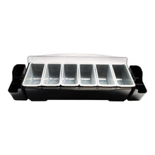 DISPENSADOR POLICARBONATO CONDIMENTOS BAR 6 DIVISIONES MULTIMENAJE