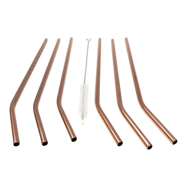 BOMBILLA INOX. COLOR COBRE 6 PZAS. MULTIMENAJE