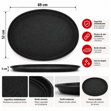 Bandeja Ovalada Antideslizante Impogar 69x52 cm - Impogar