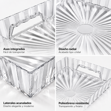 Bandeja Rectangular Poliestireno Transparente 45,5x30 cm - Uz