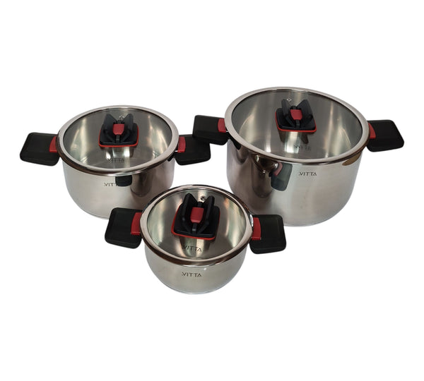 BATERIA INOX. 6 PIEZAS VITTA