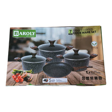 BATERIA INDUCION GRANITO 7PZAS. BAROLY
