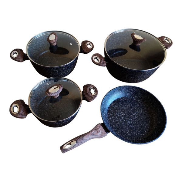 BATERIA INDUCION GRANITO 7PZAS. BAROLY