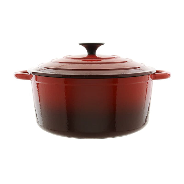 CACEROLA HIERRO FUNDIDO ESMALTADA ROJA MULTIMENAJE
