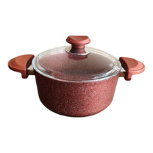 BATERIA INDUCCION ANTIADERENTE GRANITO ROJA 9 PZS. OMS