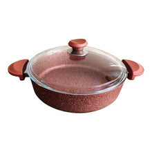 BATERIA INDUCCION ANTIADERENTE GRANITO ROJA 9 PZS. OMS