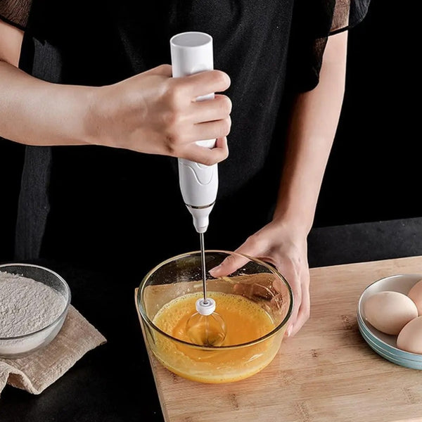 Batidor De Leche Inalámbrico Carga Usb Multimenaje