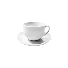 Taza Te Con Platillo Porcelana Blanca 250cc Condor
