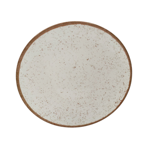 PLATO PRESENTACION PORCELANA 28 CM RUSTICO MARRON TRAMONTINA
