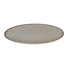 PLATO PRESENTACION PORCELANA 28 CM RUSTICO MARRON TRAMONTINA