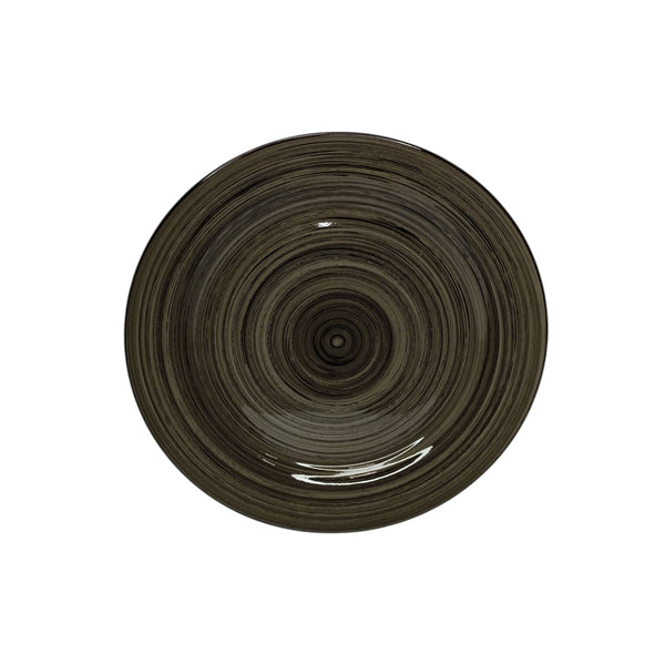 PLATO BASE PORCELANA CAFE GRISACEO 28CM MULTIMENAJE