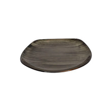 PLATO CUADRADO PORCELANA CAFE GRISACEO 21,2CM MULTIMENAJE