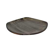 PLATO CUADRADO PORCELANA CAFE GRISACEO 21,2CM MULTIMENAJE