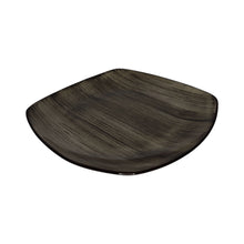 PLATO CUADRADO PORCELANA CAFE GRISACEO 27CM MULTIMENAJE