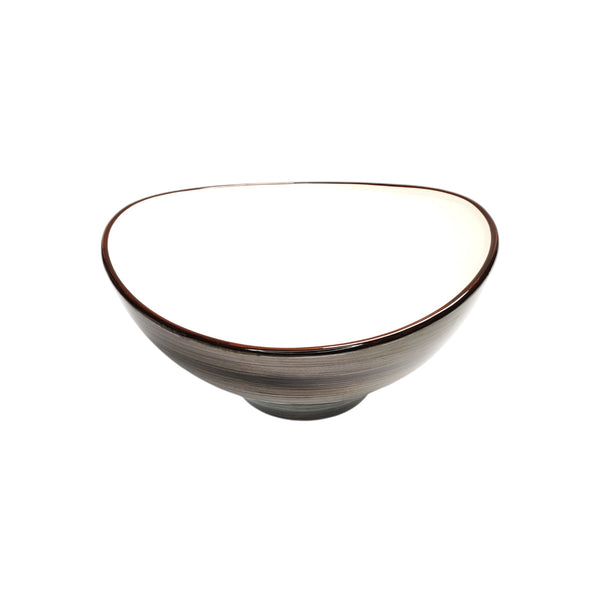 ENSALADERA OVAL PORCELANA CAFE GRISACEO 23,5X22X11,8CM MULTIMENAJE