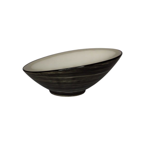 ENSALADERA CONICA PORCELANA CAFE GRISACEO 26X25,5X11CM MULTIMENAJE