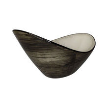 ENSALDERA OVAL PORCELANA CAFE GRISACEO 25,5X16X13CM MULTIMENAJE