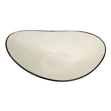ENSALDERA OVAL PORCELANA CAFE GRISACEO 25,5X16X13CM MULTIMENAJE