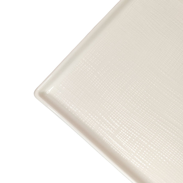 BANDEJA RECT. PORCELANA BLANCA 30,5X25X2,3CM MULTIMENAJE