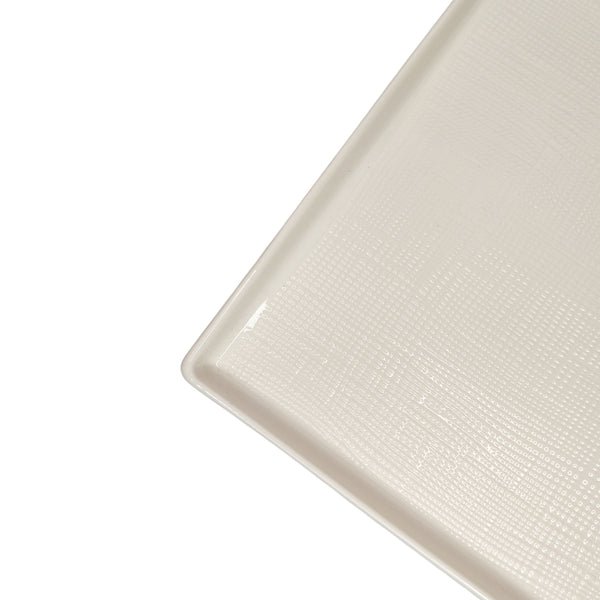 BANDEJA RECT. PORDELANA BLANCA 35,5X25X2,3CM MULTIMENAJE
