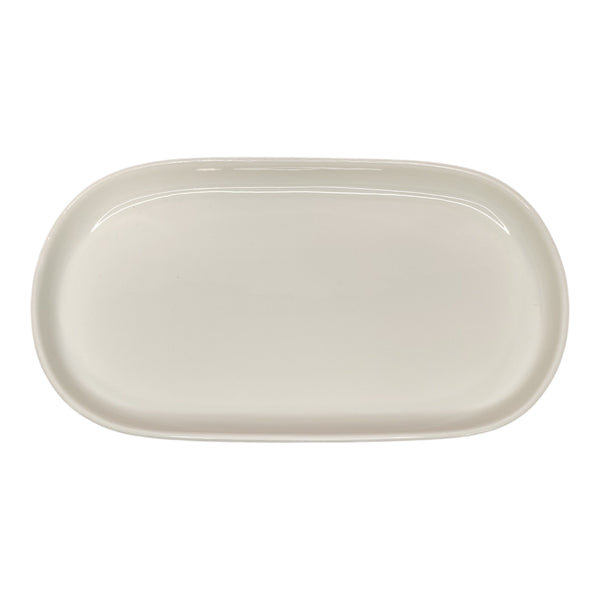 FUENTE OVAL PORCELANA BLANCA 30,8X27X3CM MULTIMENAJE