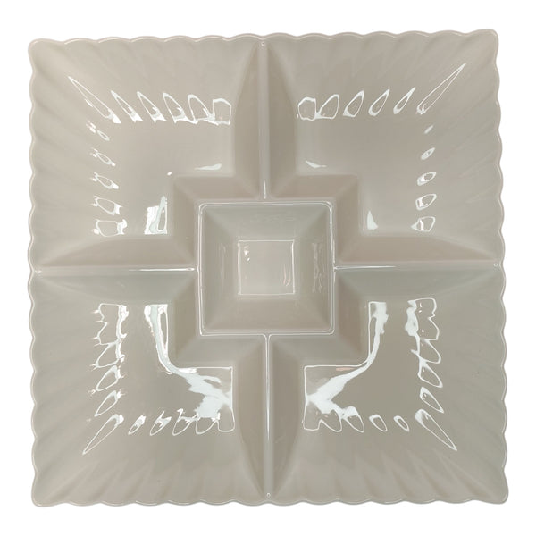 PLATO PICOTEO PORCELANA BLANCA 31X4CM MULTIMENAJE