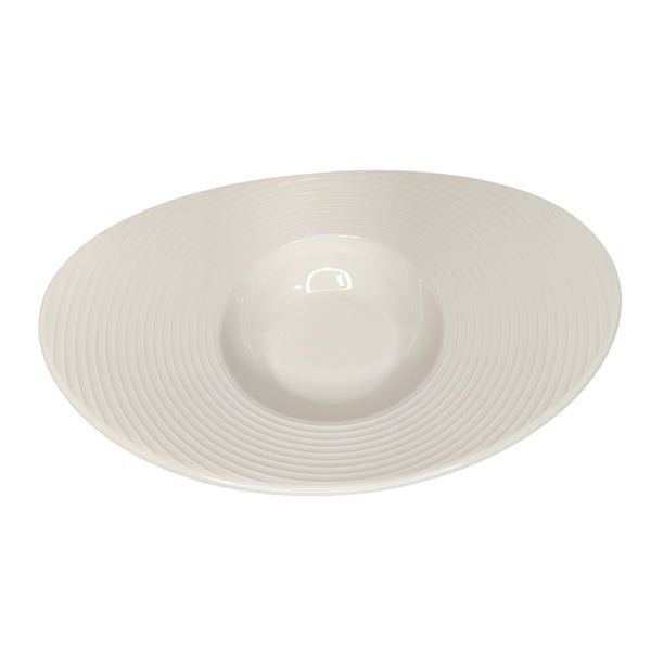 PLATO PASTA OVAL PORCELANA BLANCA 32,5X22,5X7,3CM MULTIMENAJE