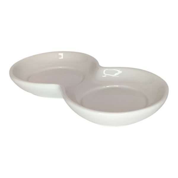 BANDEJA PRESENTACION PORCELANA BLANCA 18,5X9,9X2,4CM MULTIMENAJE