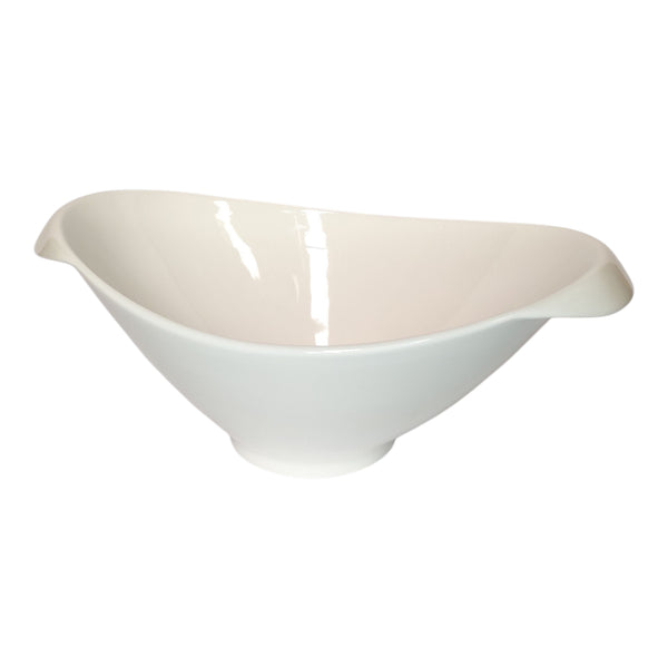 PLATO HONDO OVAL PORCELANA BLANCA 27X17X8,5CM MULTIMENAJE