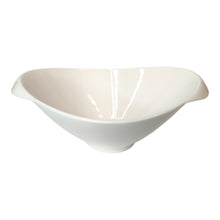 FUENTE HONDA OVAL PORCELANA BLANCA 33X21X10,5CM MULTIMENAJE