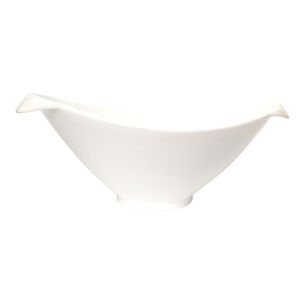 FUENTE HONDA OVAL PORCELANA BLANCA 33X21X10,5CM MULTIMENAJE