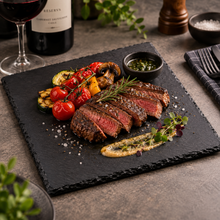 Bandeja de Pizarra Cuadrada 29,5x29,5 cm Negra Multimenaje