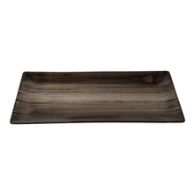 PLATO RECT. PORCELANA CAFE GRISACEO 24,4X10 MULTIMENAJE