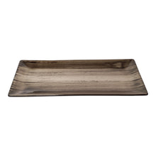 PLATO RECT. PORCELANA CAFE GRISACEO 24,4X10 MULTIMENAJE