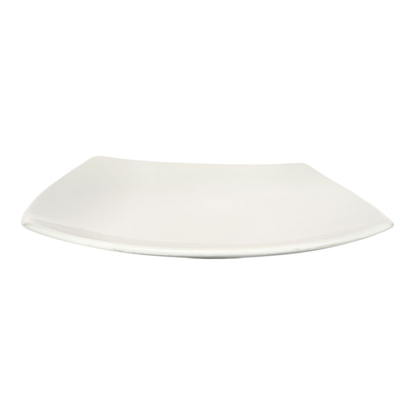 PLATO CUADRADO PORCELANA BLANCA 27 CM MULTIMENAJE