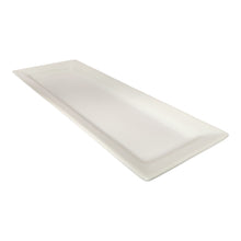 PLATO RECTANGULAR PORCELANA BLANCA 24X6 CM MULTIMENAJE