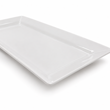 Plato Rectangular Porcelana Blanca 36x18 cm - Multimenaje