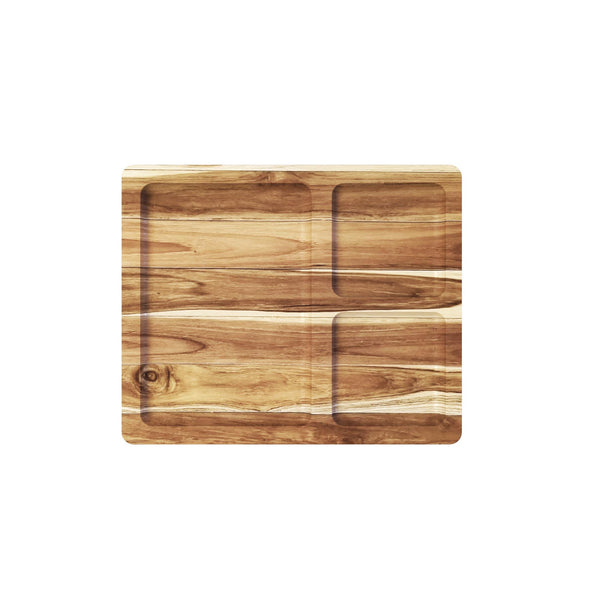 TABLA 3 DIVISIONES MADERA TECA STOLF 28X23X1,8 CM