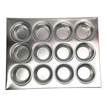 BANDEJA ALUMINIO 12 MOLDES QUEQUE 36X28X3CM MULTIMENAJE