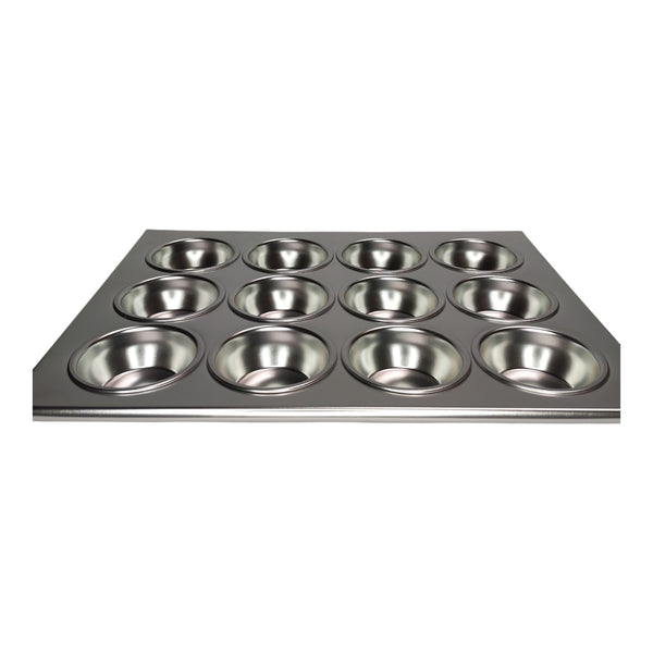 BANDEJA ALUMINIO 12 MOLDES QUEQUE 36X28X3CM MULTIMENAJE
